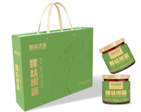 荆裕优选蒜蓉螺丝椒酱礼盒装220g*6瓶