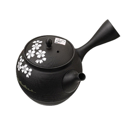 日本进口常滑烧富士山樱花名家侧把单个纯手工茶壶290cc(玉光作)硕果葡萄茶壶290ml（昭萠作） 商品图1