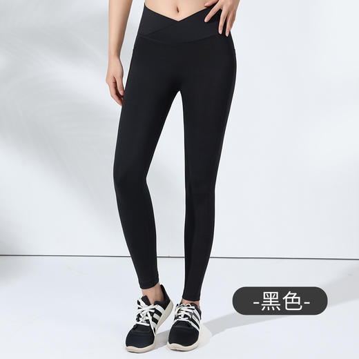 跃牌（呗咪纷纷系列）V腰无尴尬线健身裤女高腰提臀训练裤CK297 商品图6