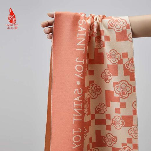 SAINTJOY/上久楷 丝羊绒长巾 围巾  柿事如意 CJS22033-2 商品图1