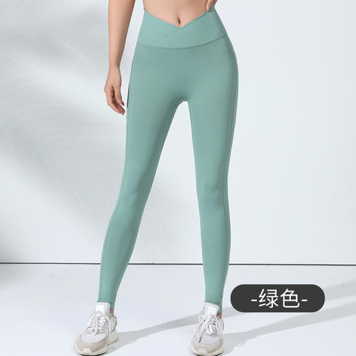 跃牌（呗咪纷纷系列）V腰无尴尬线健身裤女高腰提臀训练裤CK297 商品图7