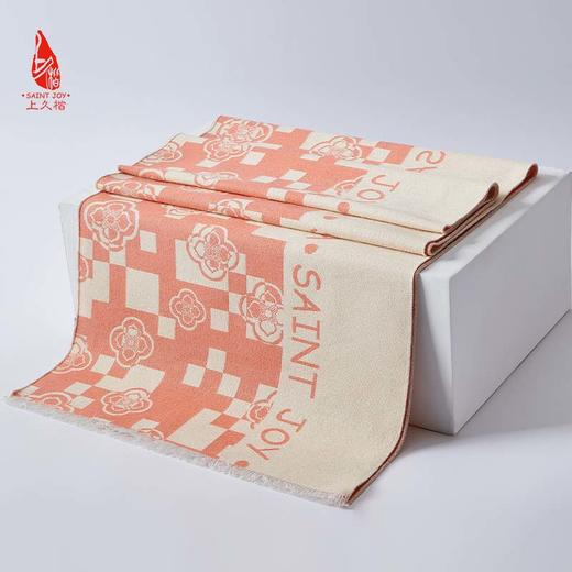 SAINTJOY/上久楷 丝羊绒长巾 围巾  柿事如意 CJS22033-2 商品图2