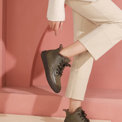 西村名物2022年秋冬新款女英伦风短靴单靴ins潮45101 商品图6