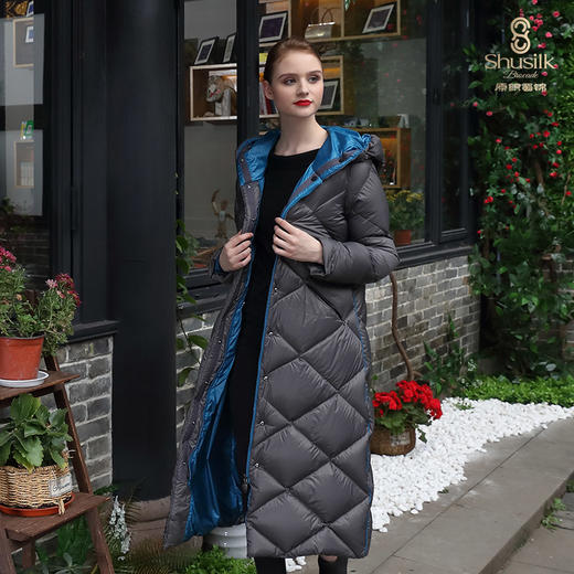 HP180178时尚超长鹅绒服 商品图0