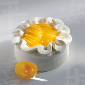 「平安喜乐」黄桃罐头奶油蛋糕｜来自东方的神秘力量