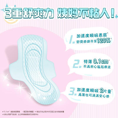 【门店直发】花王乐而雅卫生巾零触感超薄柔软贴身日用姨妈巾25cm*28片装【新老包装随机发】 商品图6