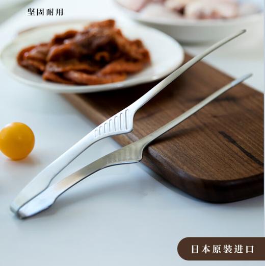 吉川YOSHIKAWA日本进口不锈钢食品夹 烤肉夹烧烤夹 商品图0