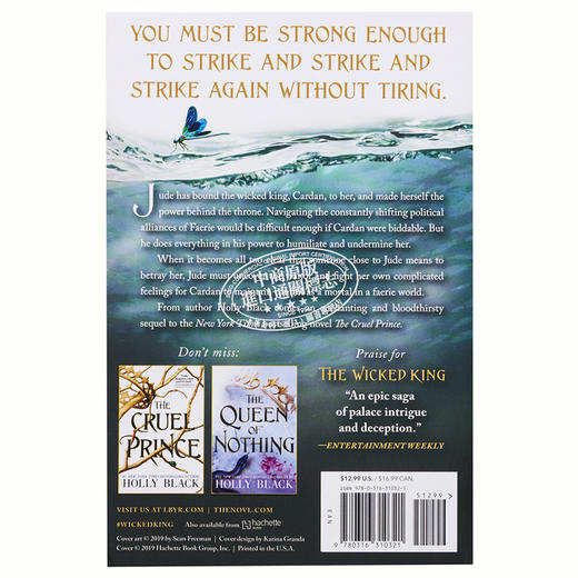 【中商原版】邪恶的国王 英文原版 The Folk of the Air #2: The Wicked King 商品图1