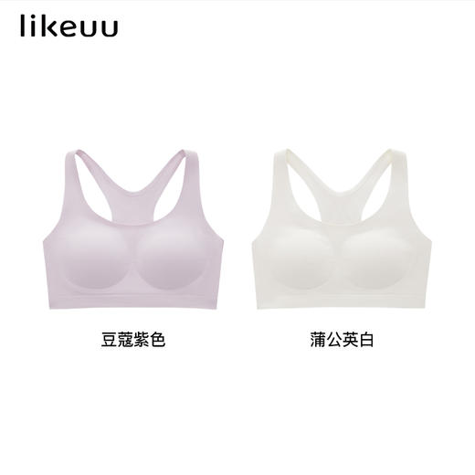 likeuu 超柔软裸氨纱无痕一体织文胸 商品图4