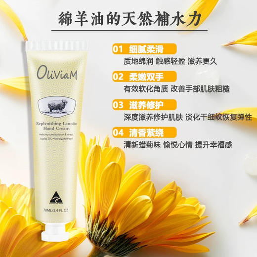 澳莉维亚腊菊美肤澳洲绵羊油手霜 70ml 商品图3