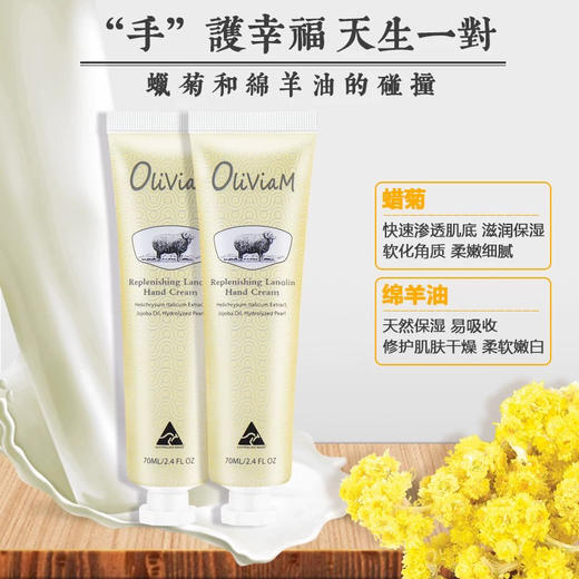 澳莉维亚腊菊美肤澳洲绵羊油手霜 70ml 商品图1