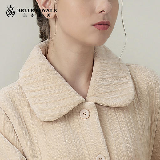 皇家丽美雪尼尔美丝绒睡衣女秋冬季家居服加绒保暖套装JJT9793 商品图3