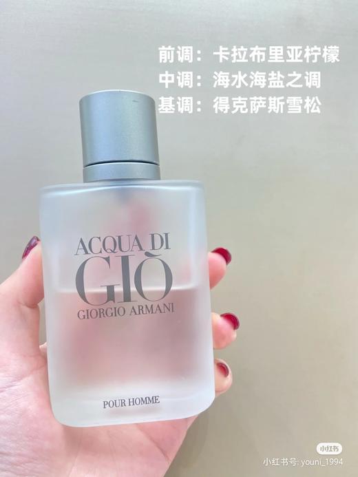 阿玛尼（ARMANI）寄情男士香水 经典版50ml柑橘海洋调清新男士持久留香 生日父亲节礼物送男生男友【CDF】 商品图10