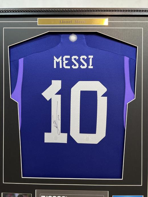 收藏系列 梅西 阿根廷客场 世界杯限量版 亲笔签名球衣 ICONS证书 商品图1