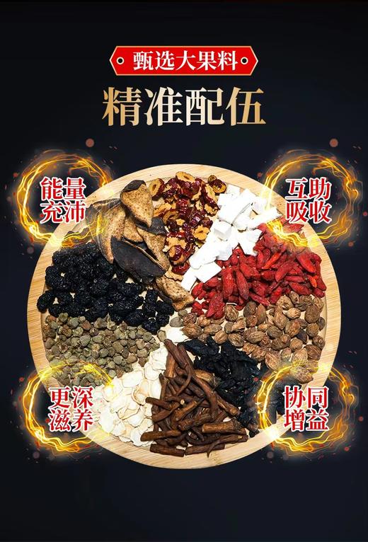 【粮药LY】 鸷者参杞茶 十宝茶男士养生茶人参黄精枸杞覆盆子桑葚茶男人熬夜肾茶 商品图1