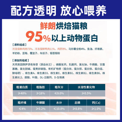 鲜朗烘焙猫粮幼猫成猫通用官方正品全期主粮无谷物 商品图7