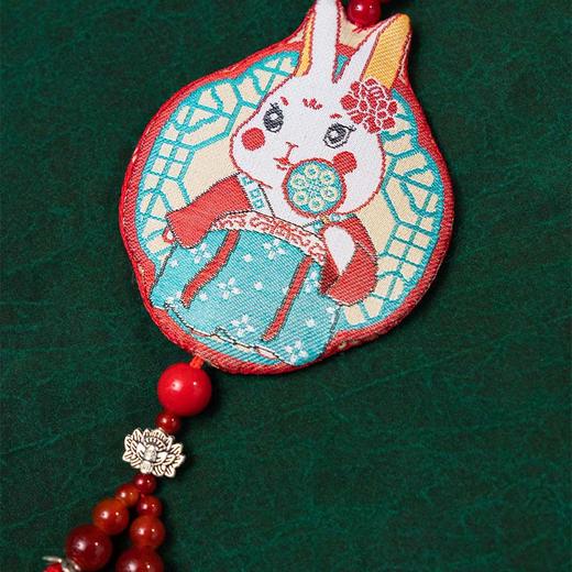 SAINTJOY/上久楷 宋锦挂件  娇兔  SPS22A05 商品图7