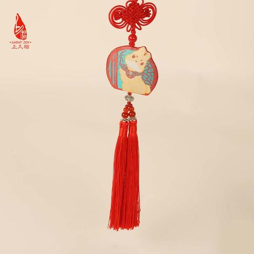 SAINTJOY/上久楷 宋锦挂件  窗棂淑兔  SPS22A06 商品图5