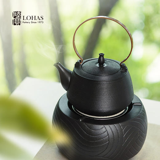 【样品清仓特惠5折，仅1个无货退款】陆宝陶瓷禅蕴烧水壶围炉煮茶陶壶家用泡茶壶1.5L 商品图1