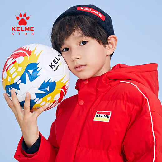 KELME卡尔美 正品儿童运动棉服男女中长款冬季加厚足球连帽棉衣新 商品图2