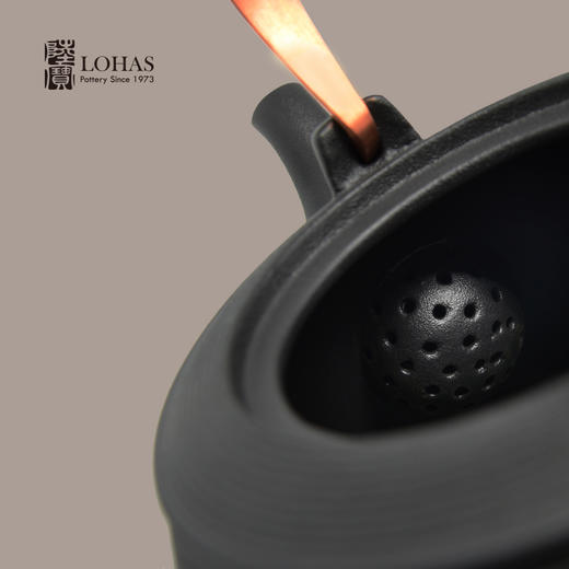 【样品清仓特惠5折，仅1个无货退款】陆宝陶瓷禅蕴烧水壶围炉煮茶陶壶家用泡茶壶1.5L 商品图2