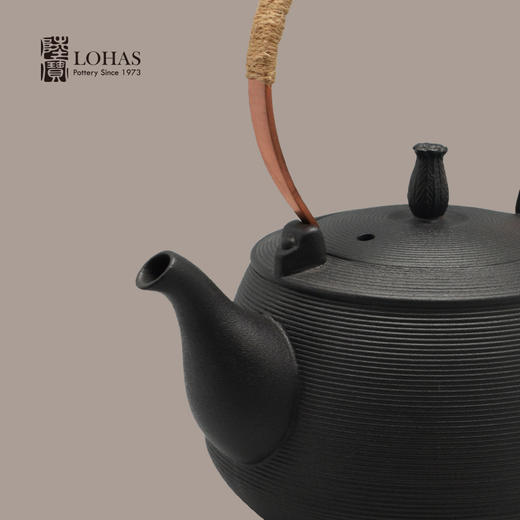 【样品清仓特惠5折，仅1个无货退款】陆宝陶瓷禅蕴烧水壶围炉煮茶陶壶家用泡茶壶1.5L 商品图3