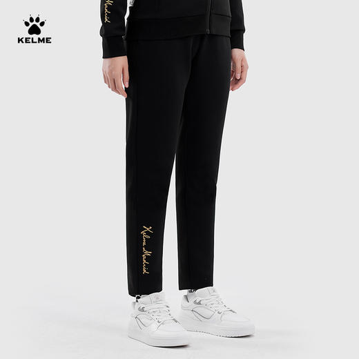 KELME卡尔美直筒针织裤女士春季抽绳休闲卫裤运动长裤子 商品图1