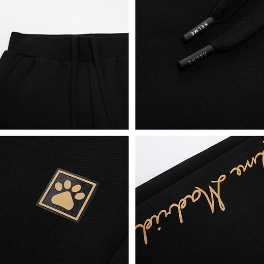 KELME卡尔美直筒针织裤女士春季抽绳休闲卫裤运动长裤子 商品图4