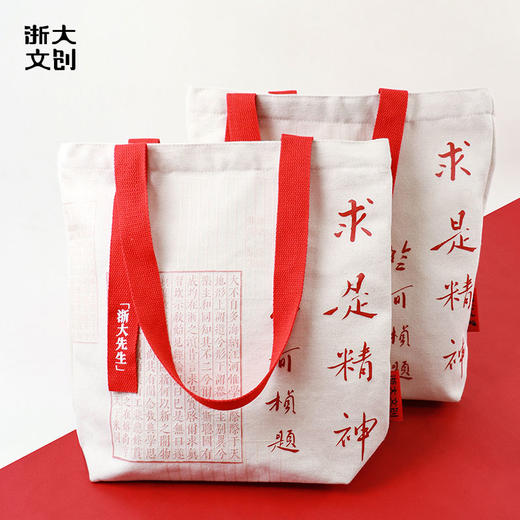 【浙大文创】浙江大学求是精神帆布单肩包 商品图0