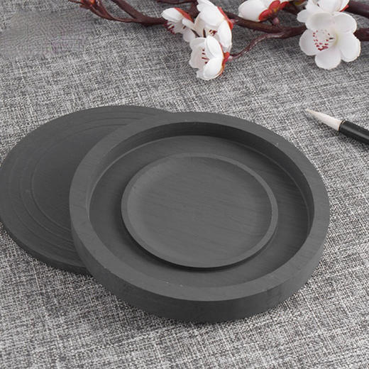 四寸塑料螺纹砚（仿瓷） 商品图0