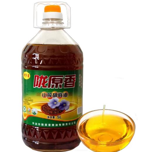 LYX-陇原香小榨纯胡麻油5L/桶 商品图0