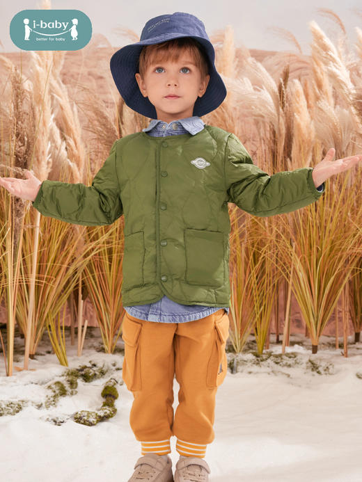 【清仓秒杀59元秒杀】ibaby×outlast太空科技恒温轻暖白鹅绒服-军绿色80码 商品图3