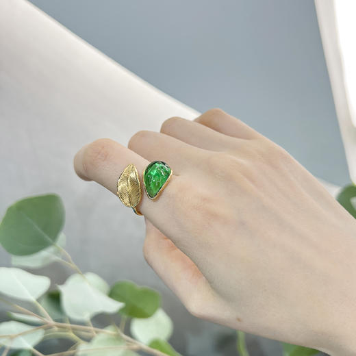 订购6个月到｜Gripoix Paris-Under the Palms-戒指 ［法国设计师］ 商品图1