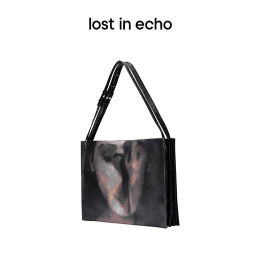 [福利价]lost in echo设计师品牌Ann系列印花色方形三肩带风琴牛仔tote包 商品图1