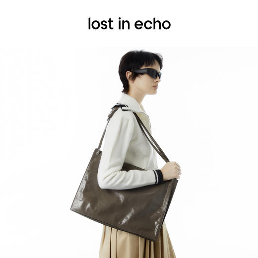 [福利价]lost in echo设计师品牌Ann系列方形三肩带风琴包电脑包tote包女 商品图1