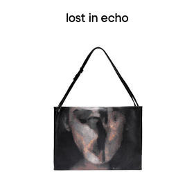 [福利价]lost in echo设计师品牌Ann系列印花色方形三肩带风琴牛仔tote包
