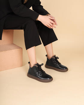 西村名物2022年秋冬新款女英伦风短靴单靴ins潮45101