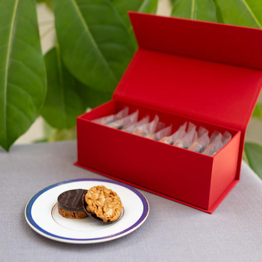 【如意礼盒】巧克力巴旦木片10片 商品图0