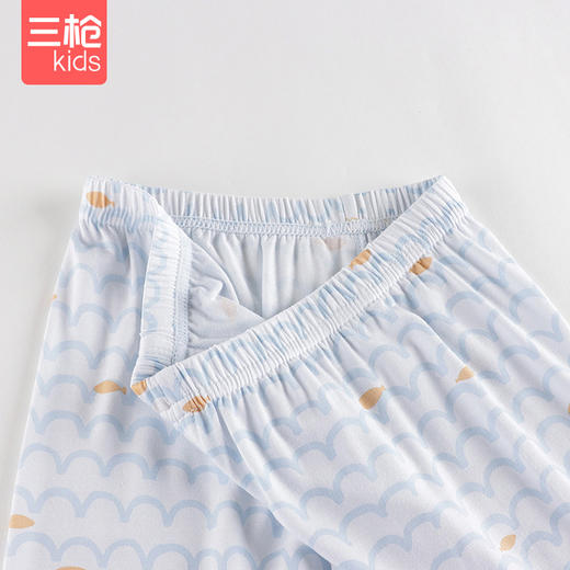 Threegun三枪 【莫代尔】男童圆领儿童长袖长裤内衣套装-29471D011 商品图8