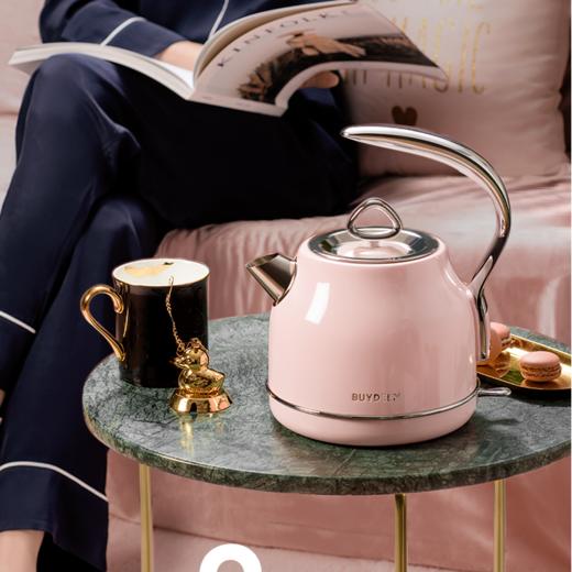 【专柜-北鼎】北鼎摩登电热水壶烧水壶304不锈钢自动断电水壶家用送礼0塑胶K203 1.2L 商品图3