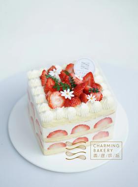 【会员特惠165.44元】法式鲜草莓蛋糕