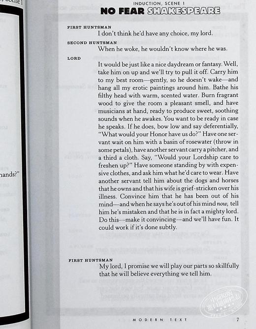 【中商原版】驯悍记 无惧莎士比亚 英文原版 The taming of the shrew No fear shakespeare 商品图7