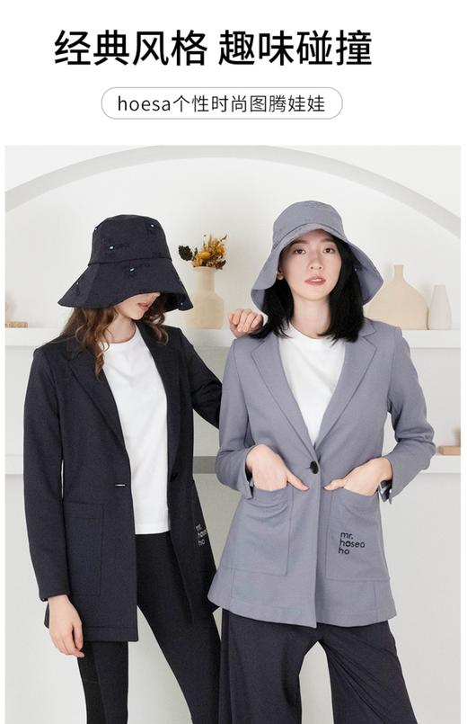 HOII/后益 Mr.HoseaHo刺绣宽版圆筒帽防晒帽[福利品] 商品图7