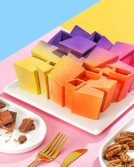 旺角卡门-金黄巧克力碧根果慕斯生日蛋糕（2.4磅） 商品图0