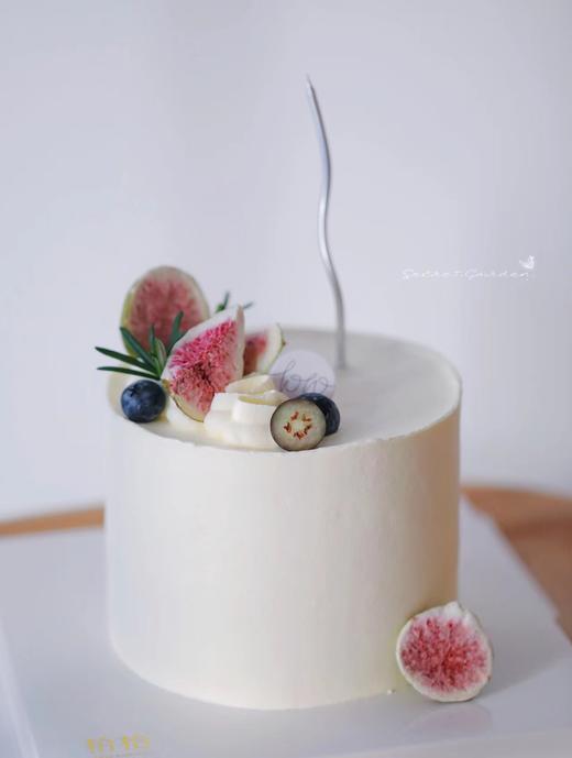 「简约森系·蓝莓无花果」100%动物奶油（附图5寸加高·提前3小时预订） 商品图1