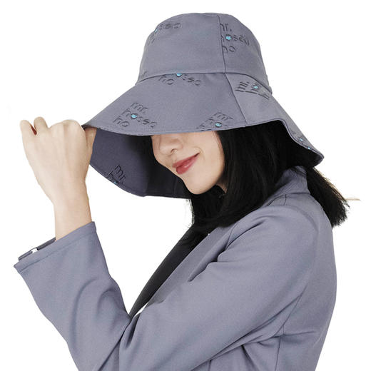 HOII/后益 Mr.HoseaHo刺绣宽版圆筒帽防晒帽[福利品] 商品图5