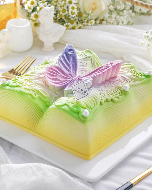 印象派尼斯-日本柚香草榛子慕斯生日蛋糕（2.0磅-3.6磅） 商品图2