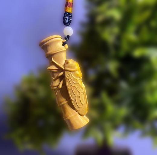 一鸣惊人°大小款黄杨木挂件 商品图0