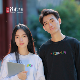 英文彩色圆领卫衣