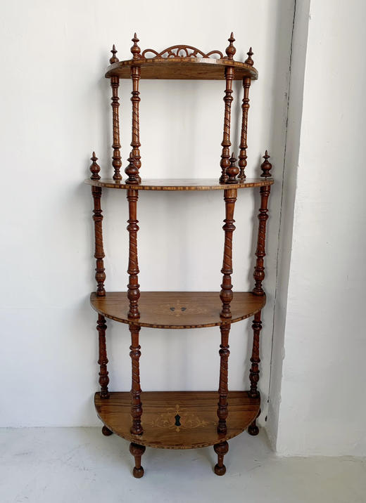 【在仓】意大利1940s古董拼花置物架AU018 商品图0